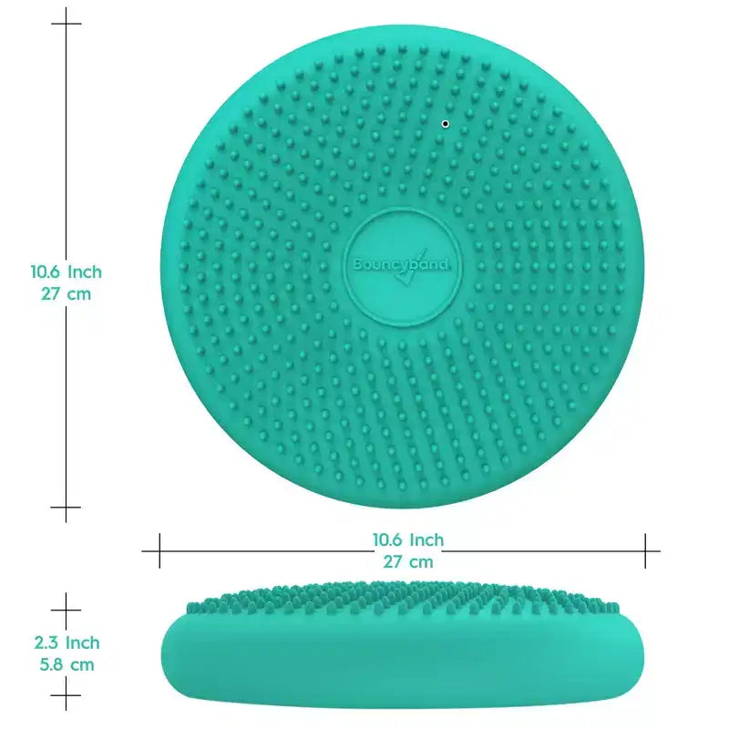 Cuscino sensoriale Bouncyband Little Wiggle Seat, verde menta
