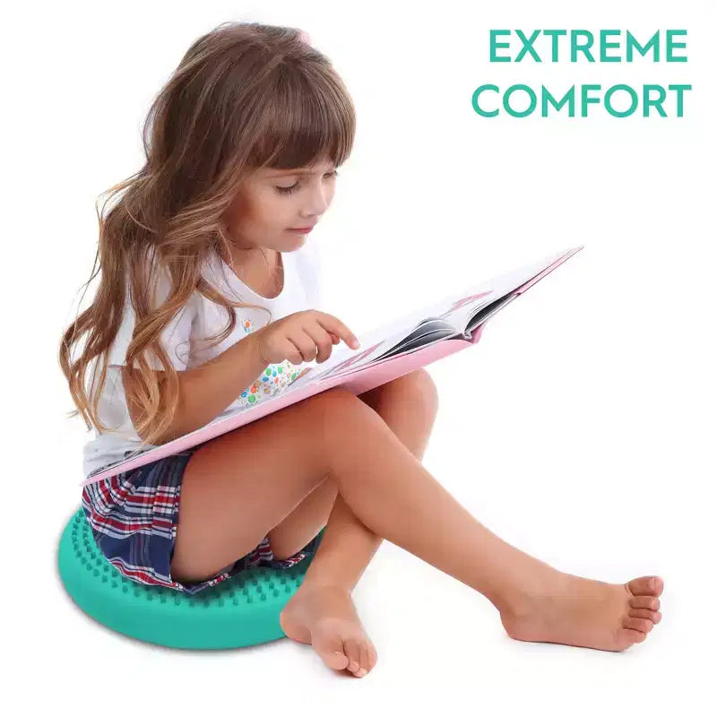 Cuscino sensoriale Bouncyband Little Wiggle Seat, verde menta