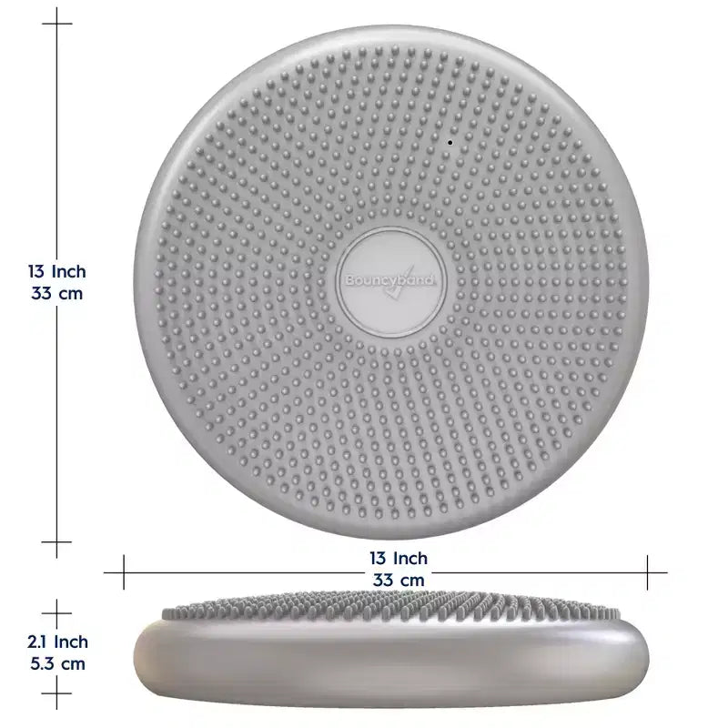Bouncyband Big Wiggle Seat Sensory Cushion, Silver
