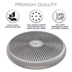 Bouncyband Big Wiggle Seat Sensory Cushion, Silver