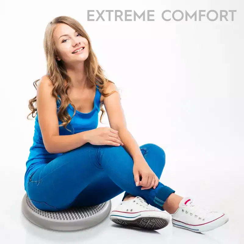 Bouncyband Big Wiggle Seat Sensory Cushion, Silver
