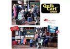 dbest products Quik Cart Sport Collapsible Rolling Wheels Crate For Teachers - 80 lbs Capacity