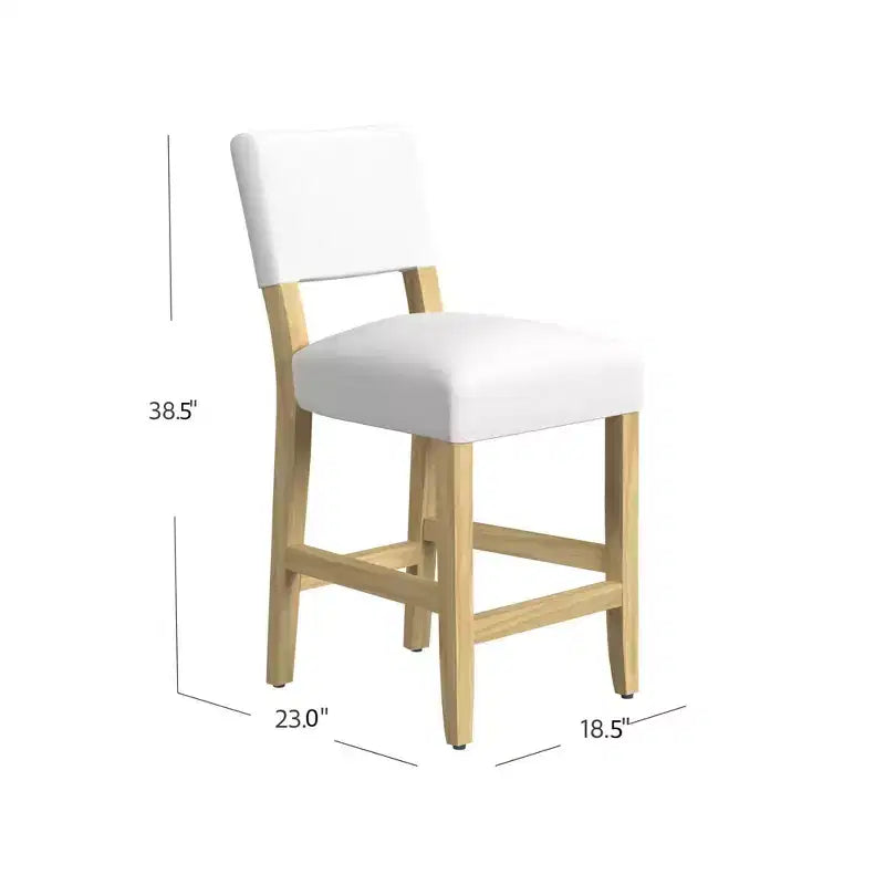 Open Back Counter Height Barstool - HomePop