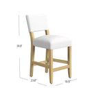 Open Back Counter Height Barstool - HomePop