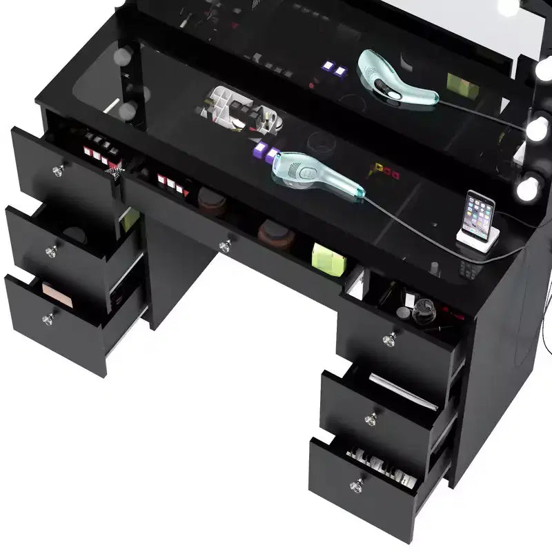 Ananke Lighted Makeup Vanity - Boahaus