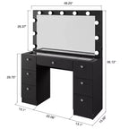 Ananke Lighted Makeup Vanity - Boahaus