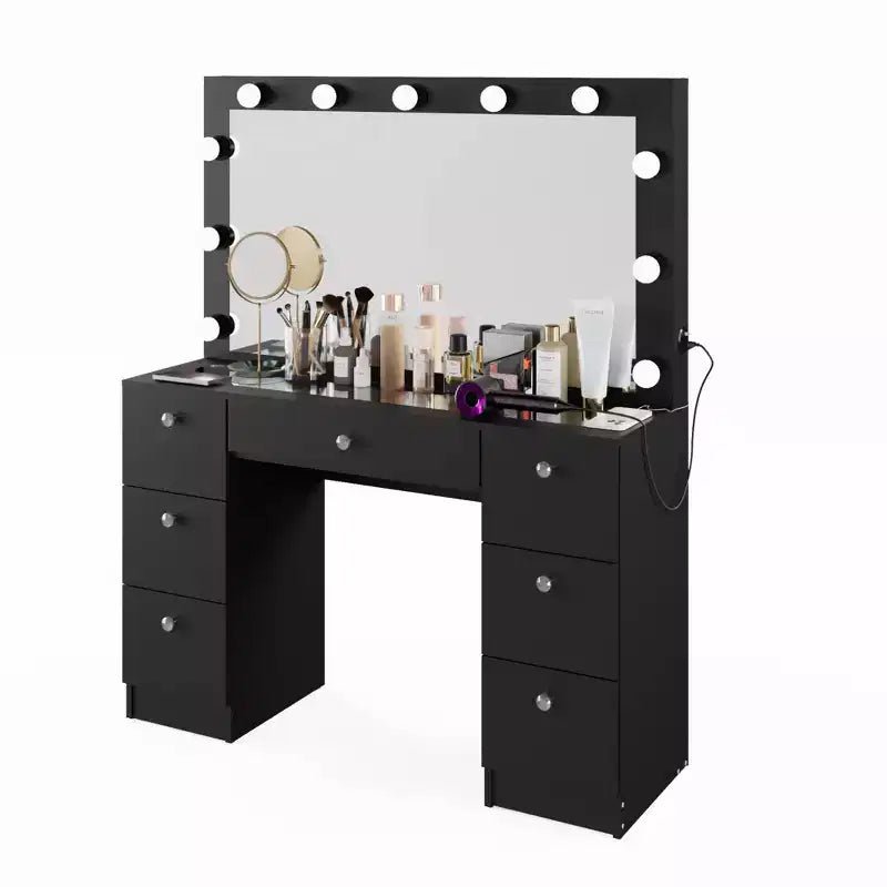 Ananke Lighted Makeup Vanity - Boahaus