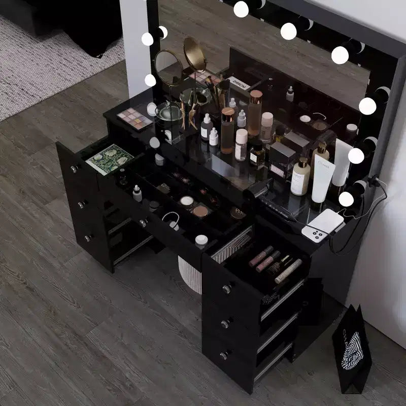 Ananke Lighted Makeup Vanity - Boahaus