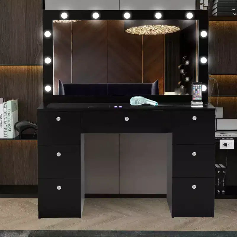 Ananke Lighted Makeup Vanity - Boahaus