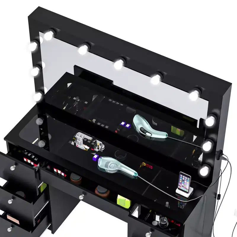 Ananke Lighted Makeup Vanity - Boahaus