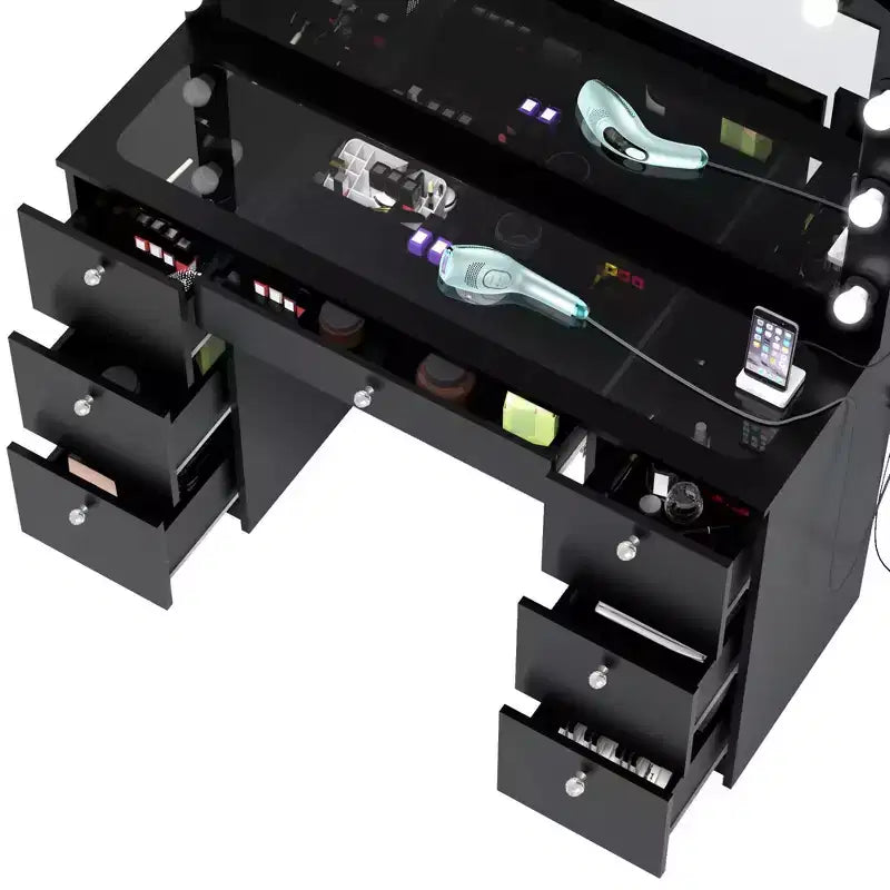 Ananke Lighted Makeup Vanity - Boahaus