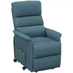 HOMCOM Power Lift Assist Recliner Chair for Elderly with Remote Control, Linen Fabric Upholstery