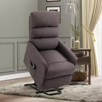 HOMCOM Power Lift Assist Recliner Chair for Elderly with Remote Control, Linen Fabric Upholstery