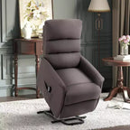 HOMCOM Power Lift Assist Recliner Chair for Elderly with Remote Control, Linen Fabric Upholstery