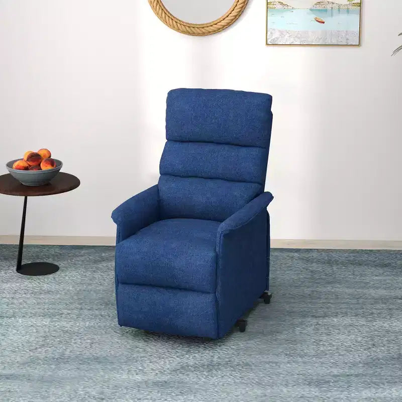 HOMCOM Power Lift Assist Recliner Chair for Elderly with Remote Control, Linen Fabric Upholstery