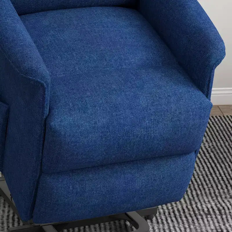 HOMCOM Power Lift Assist Recliner Chair for Elderly with Remote Control, Linen Fabric Upholstery