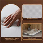 Continental Sleep Materasso portatile a tre pieghe in memory foam gel da 5 pollici | Lati in mesh traspirante con rivestimento ultra morbido, rimovibile e lavabile, 31