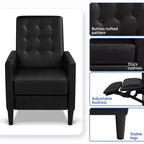Yaheetech Faux Leather Recliner Sofa with Pocket Spring