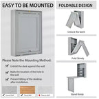 Costway Wall Mounted Computer Convertible Desk Floating Desk w/ Storage Bookcases
