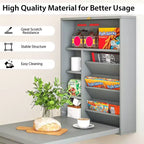 Costway Wall Mounted Computer Convertible Desk Floating Desk w/ Storage Bookcases