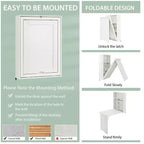 Costway Wall Mounted Computer Convertible Desk Floating Desk w/ Storage Bookcases