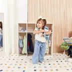 ECR4Kids Streamline 4-Section Toddler Coat Locker with Cubby Storage, Kids Furniture