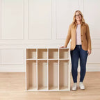 ECR4Kids Streamline 4-Section Toddler Coat Locker with Cubby Storage, Kids Furniture