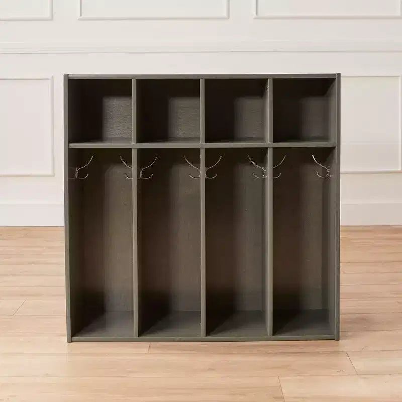 ECR4Kids Streamline 4-Section Toddler Coat Locker with Cubby Storage, Kids Furniture