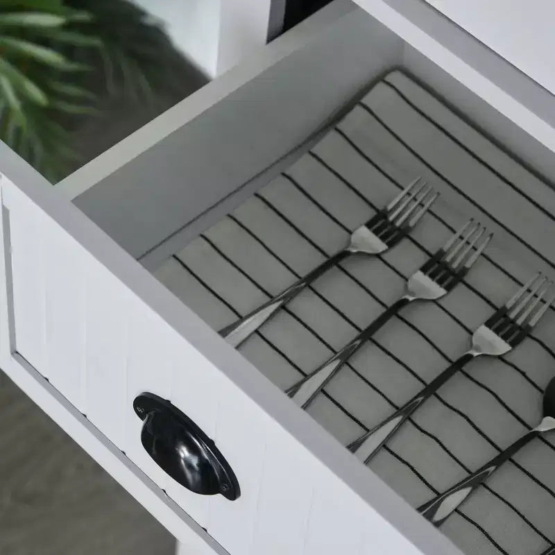 HOMCOM Mobile Dispensa da Cucina Autoportante Tradizionale 72" con Ante e 3 Ripiani Regolabili