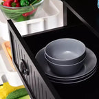 HOMCOM Mobile Dispensa da Cucina Autoportante Tradizionale 72" con Ante e 3 Ripiani Regolabili