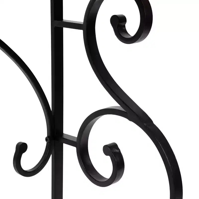 Kate and Laurel Wyldwood Rectangle Wood Console Table, 13x36x30, Black