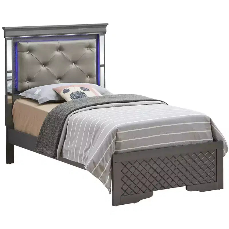 Passion Furniture Verona and Twin Panel Beds