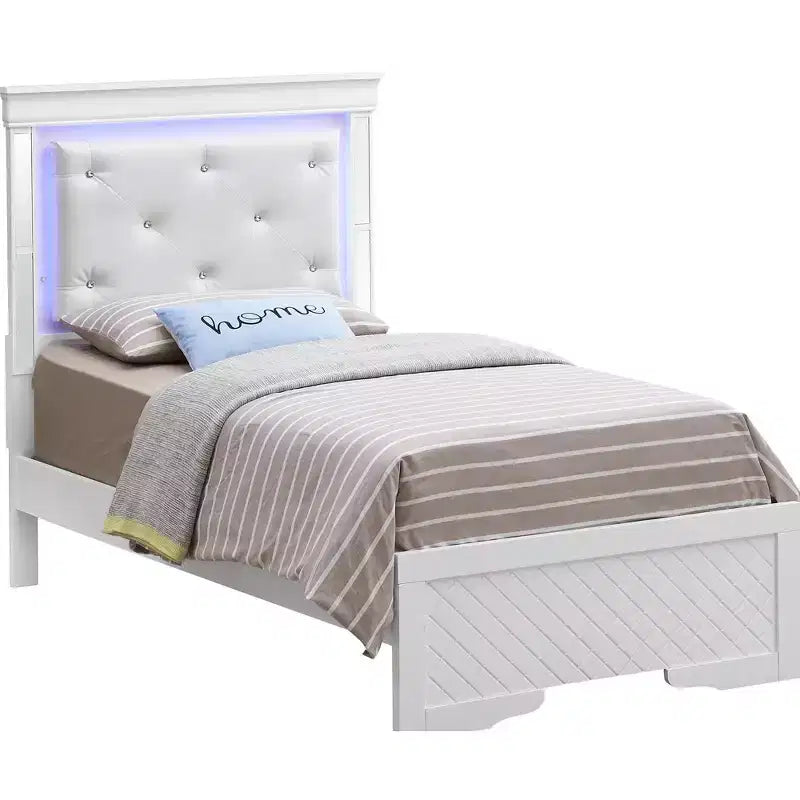 Passion Furniture Verona and Twin Panel Beds