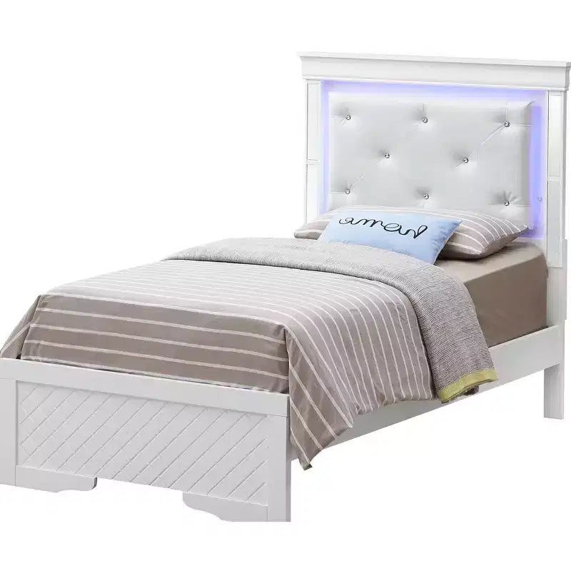 Passion Furniture Verona and Twin Panel Beds