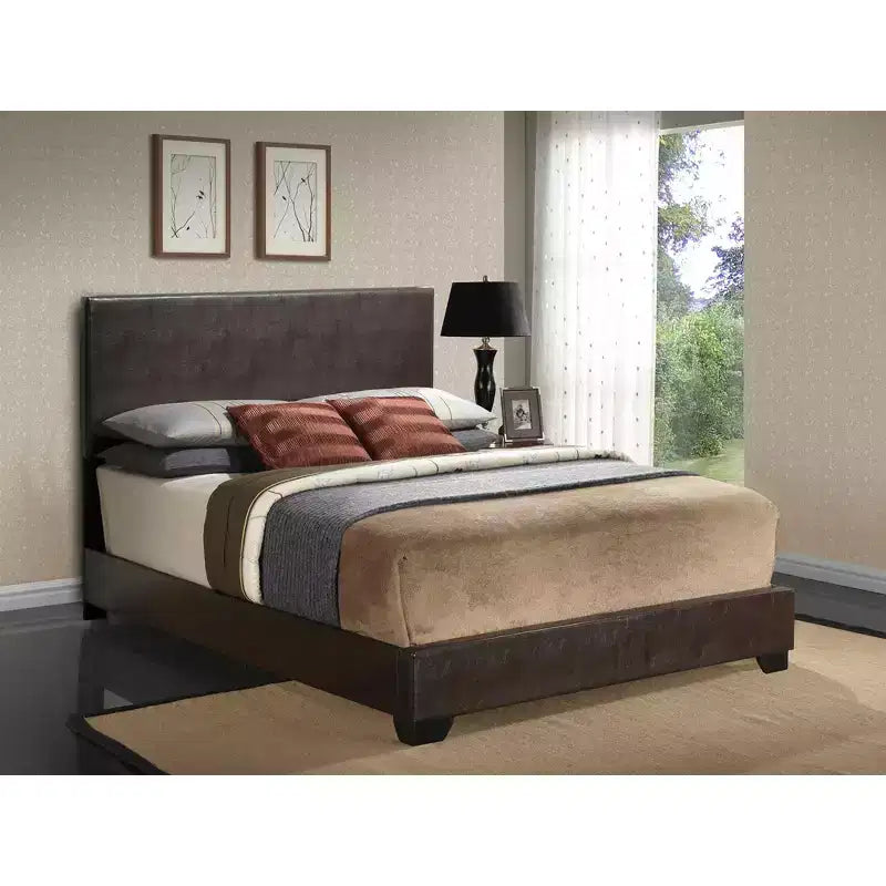 Passion Furniture Aaron Upholstered Full Panel Bed