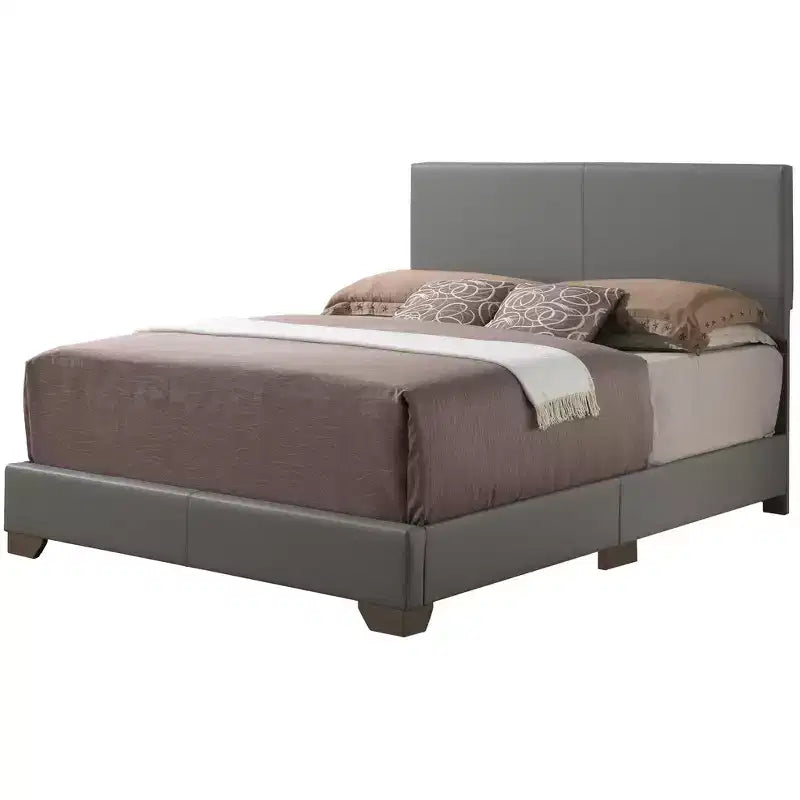 Passion Furniture Aaron Upholstered Full Panel Bed