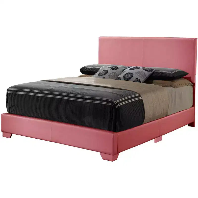 Passion Furniture Aaron Upholstered Full Panel Bed