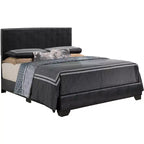 Passion Furniture Aaron Upholstered Full Panel Bed