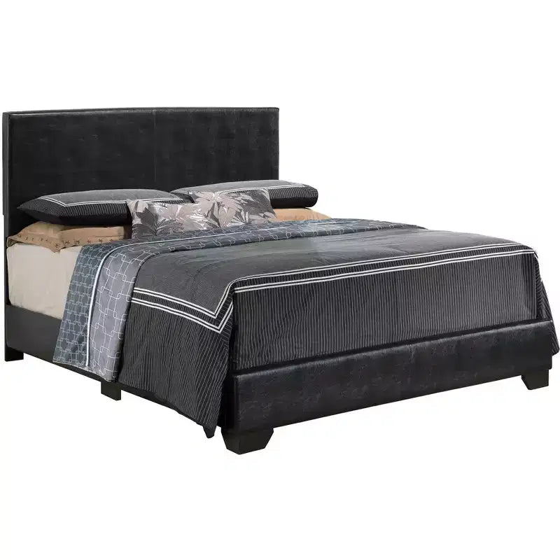 Passion Furniture Aaron Upholstered Full Panel Bed