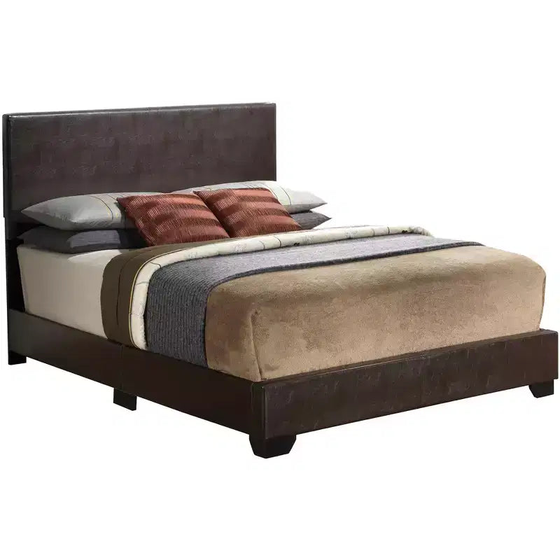 Passion Furniture Aaron Upholstered Full Panel Bed