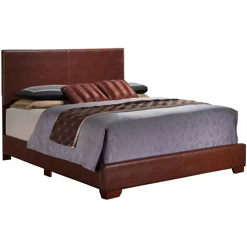 Passion Furniture Aaron Upholstered Full Panel Bed