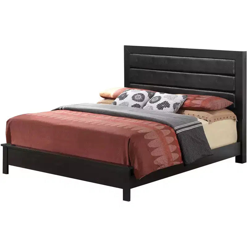 Passion Furniture Burlington Upholstered King Panel Bed