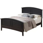 Passion Furniture Hammond Full Panel Bed with Curved Top Rail
