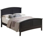 Passion Furniture Hammond Full Panel Bed with Curved Top Rail