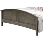 Passion Furniture Hammond Full Panel Bed with Curved Top Rail