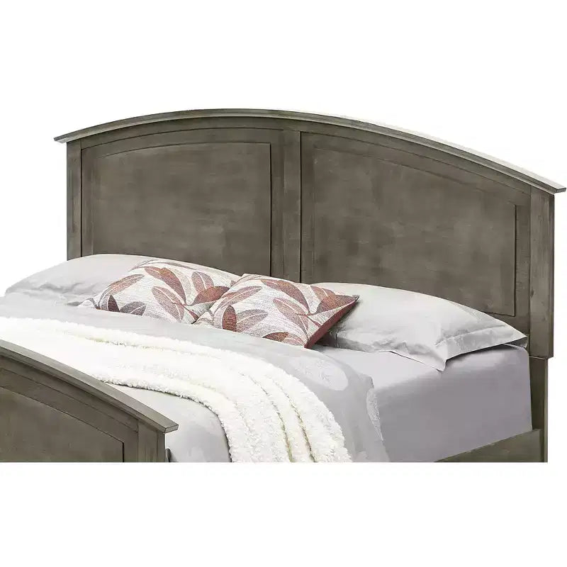 Passion Furniture Hammond Full Panel Bed with Curved Top Rail