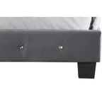 Passion Furniture Suffolk Tufted Velvet Upholstered King Panel Bed