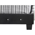Passion Furniture Suffolk Tufted Velvet Upholstered King Panel Bed