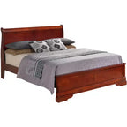 Passion Furniture Letto matrimoniale Louis Philippe con pannelli