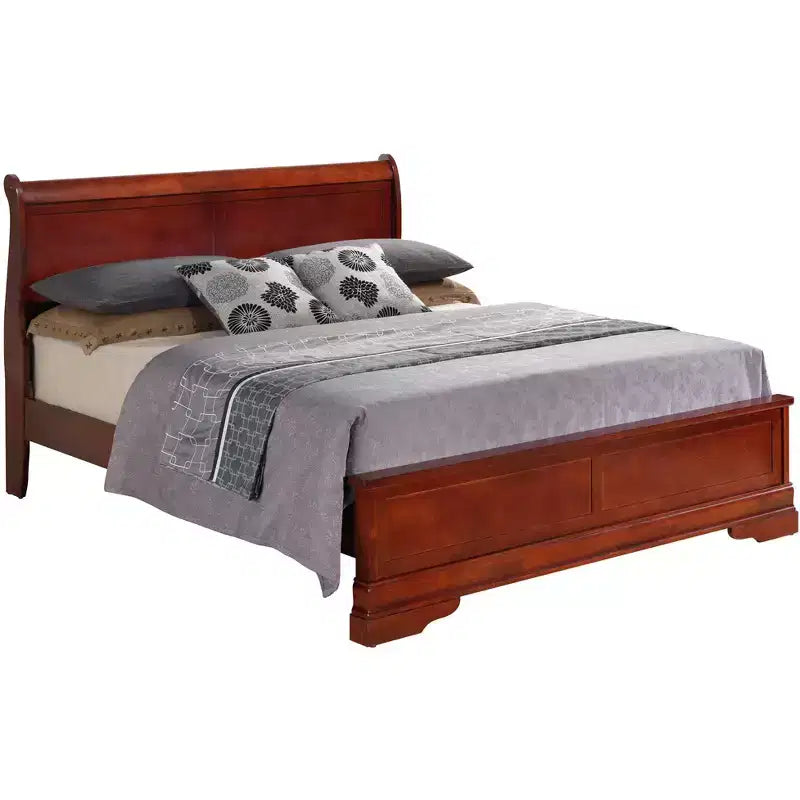 Passion Furniture Letto matrimoniale Louis Philippe con pannelli